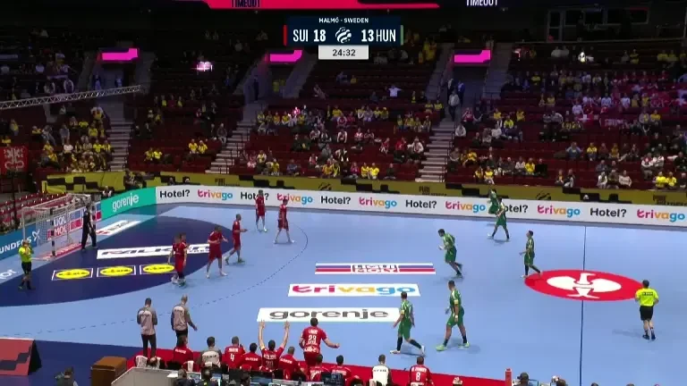 Ungaria - Elveția, la EHF EURO 2026. Prima repriză (23.01.2026)